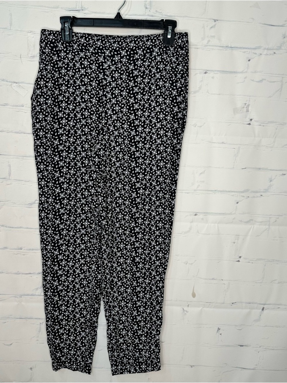 Women’s Loft Size Small Black & White Pant‎